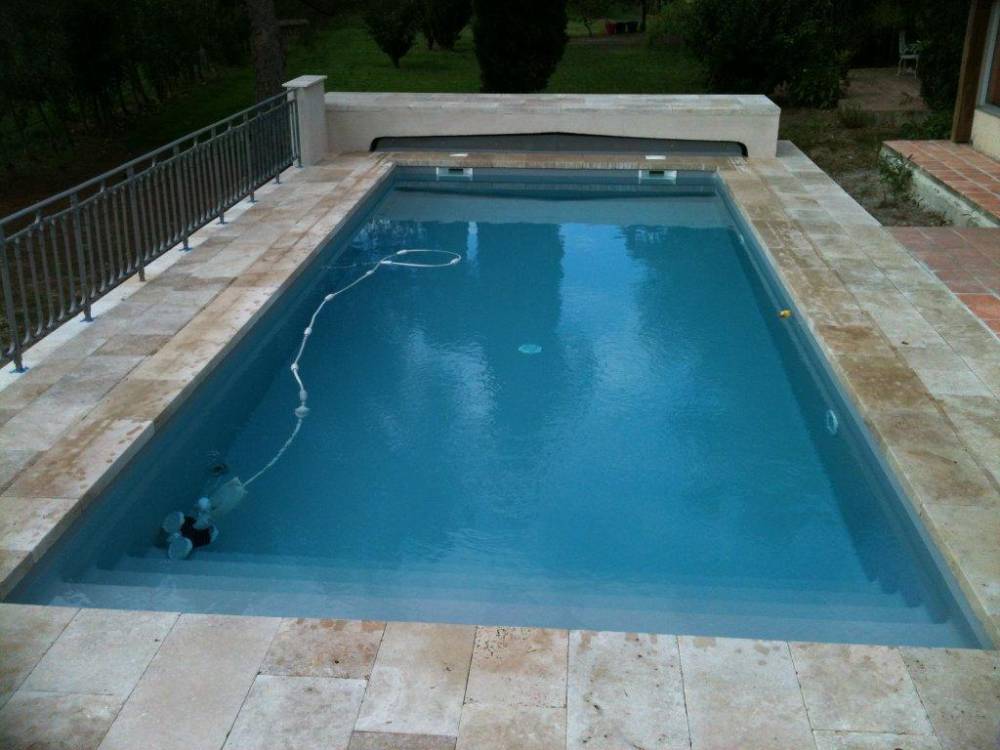 piscine rectangulaire moderne jardin